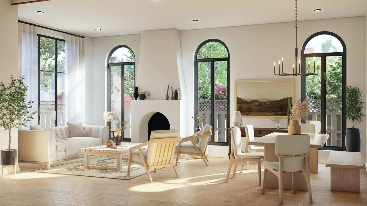 Arched interior